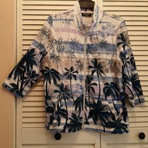Ladies lightweight Palm Tree cotton jacket